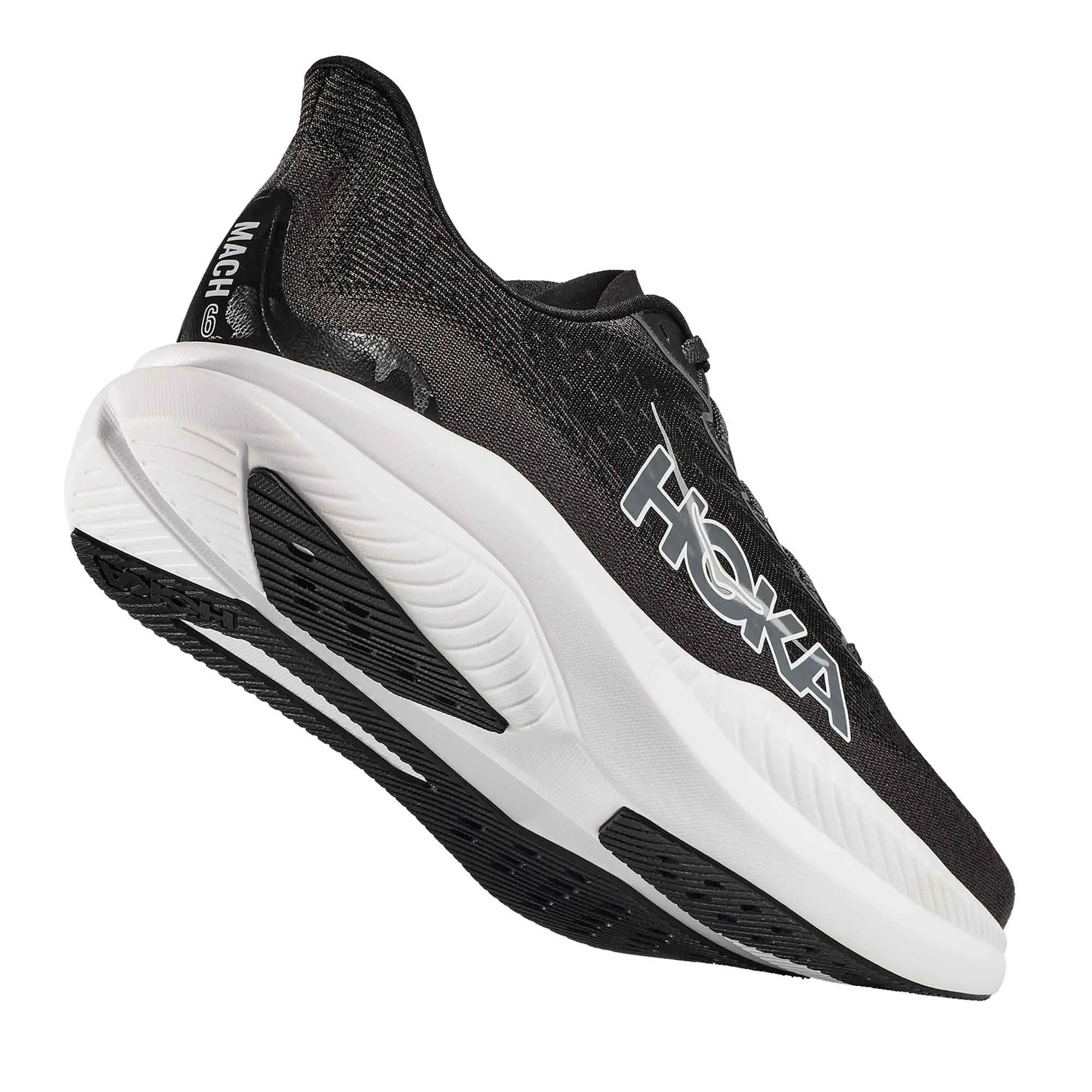 Hoka  Mach 6 Mens Running Shoes Black/White