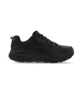 hoka one one bondi leather (2e) mens black