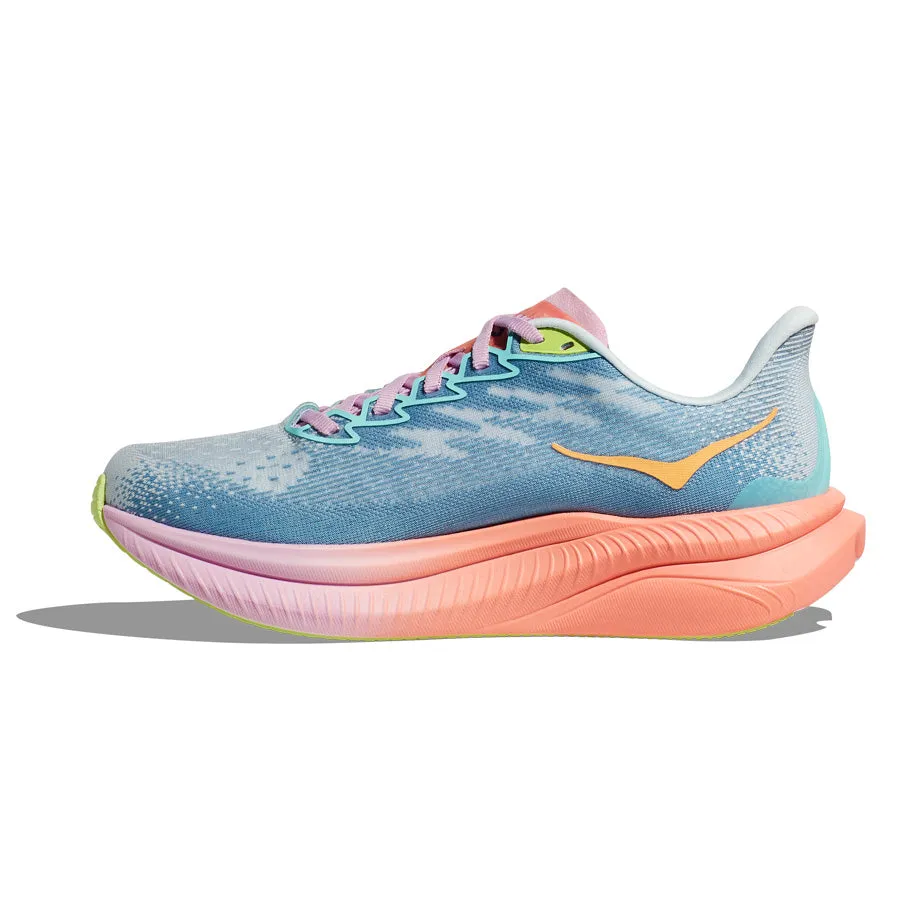 Hoka One One Mach 6 Gris Rosa Azul