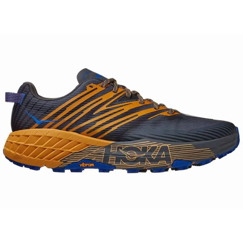 HOKA SPEEDGOAT 4 CASTLEROCK/GOLDEN YELLOW FOR MEN'S