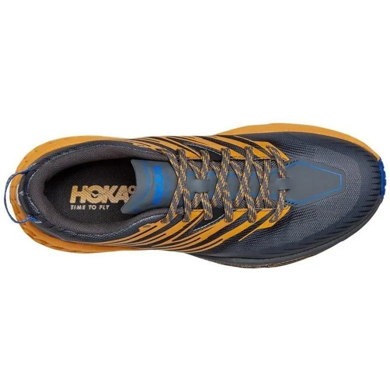 HOKA SPEEDGOAT 4 CASTLEROCK/GOLDEN YELLOW FOR MEN'S