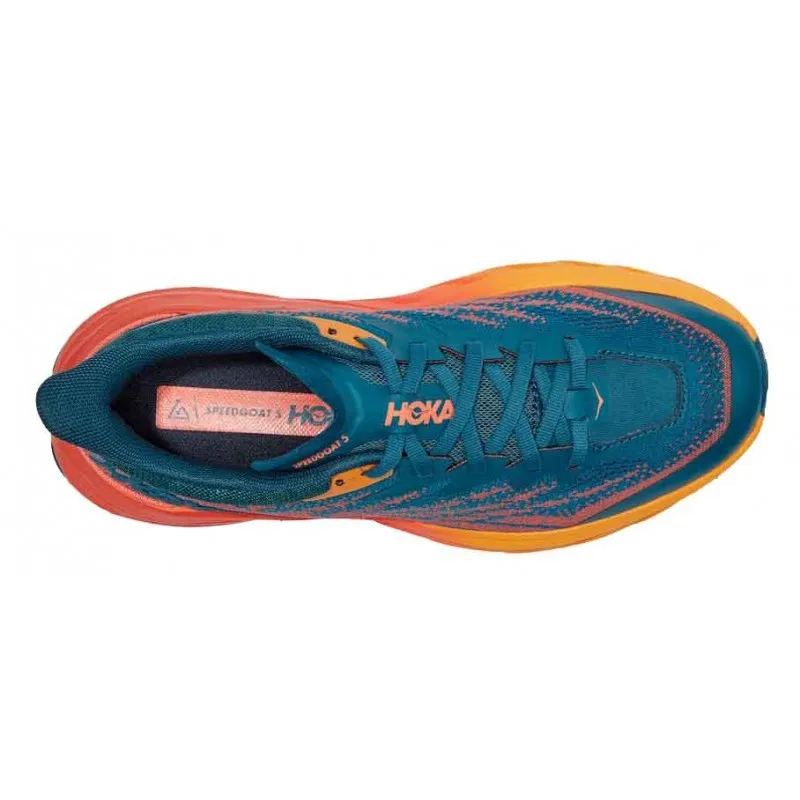 HOKA SPEEDGOAT 5 BLUE CORAL/CAMELLIA FOR WOMEN'S