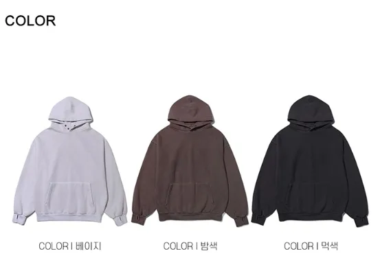 HUE  |Unisex Street Style Cotton Hoodies