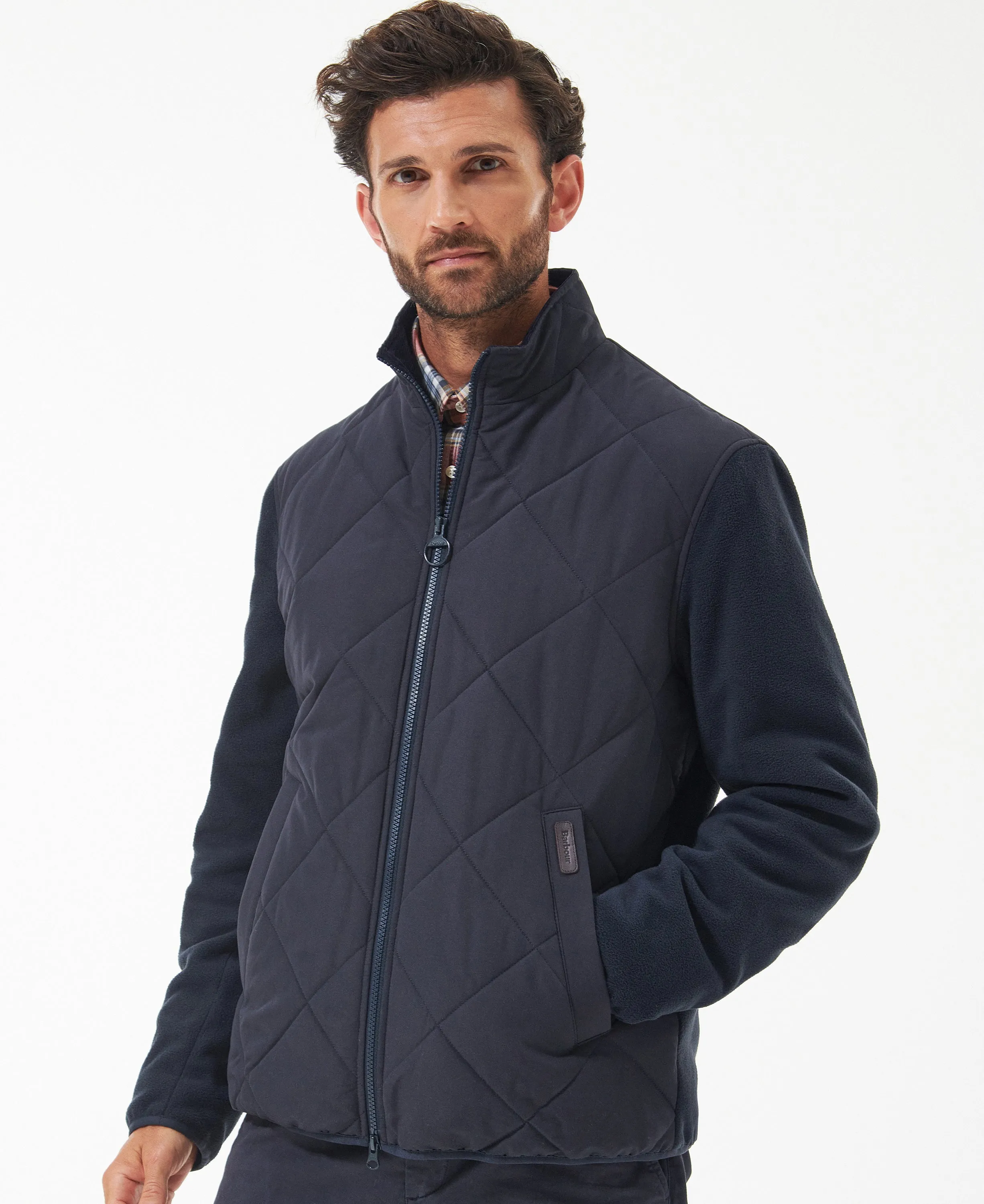 Hybrid Fleece Jacket Navy