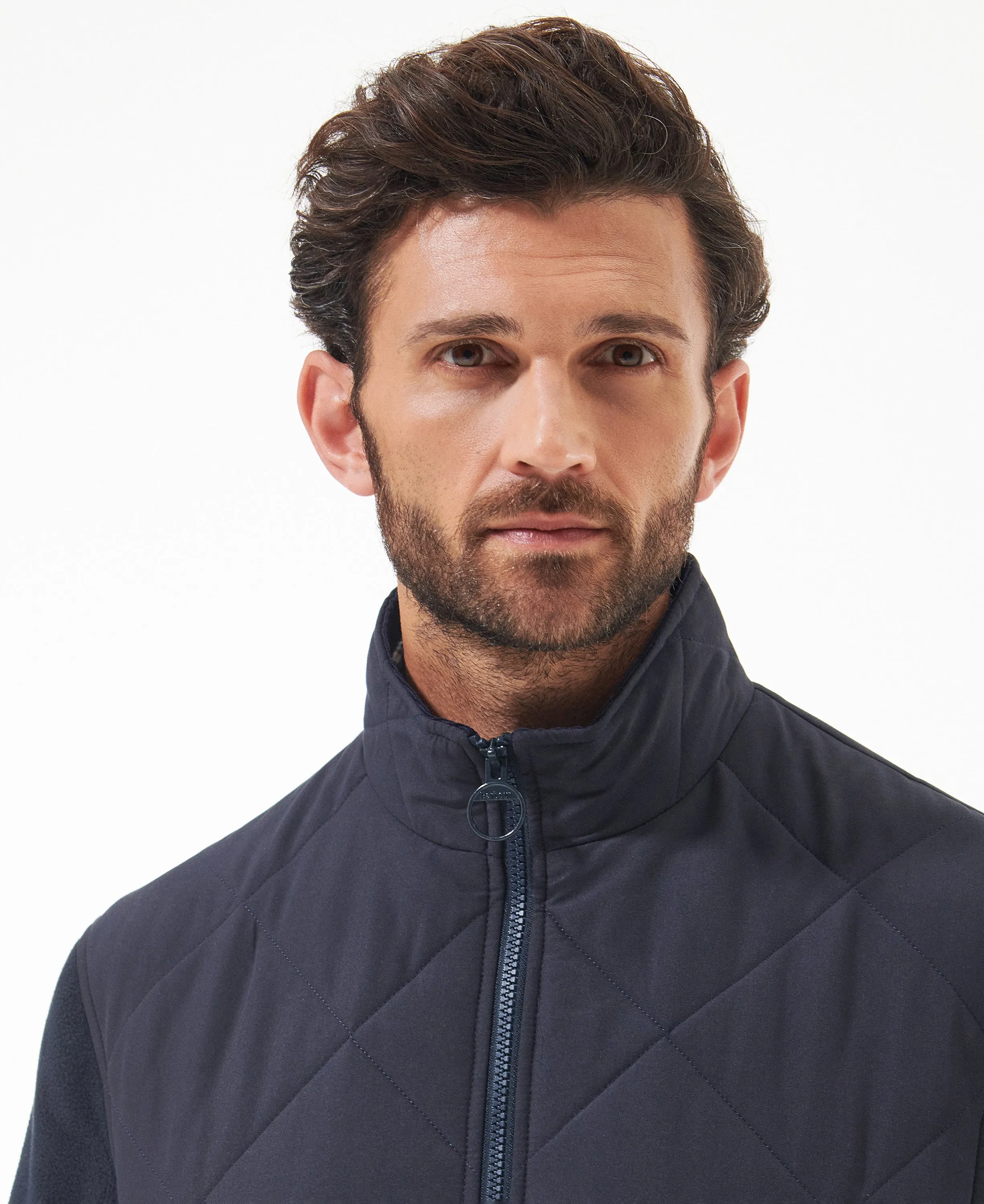 Hybrid Fleece Jacket Navy