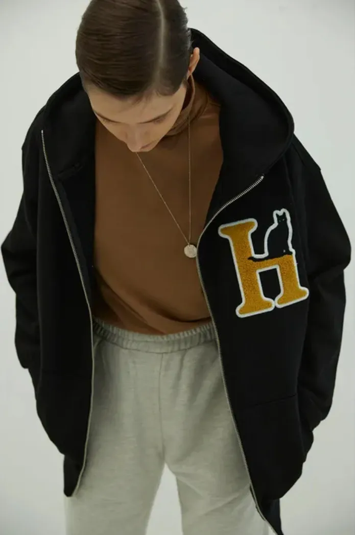 HYII  |Unisex Street Style Logo Hoodies & Sweatshirts