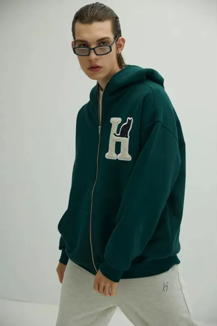 HYII  |Unisex Street Style Logo Hoodies & Sweatshirts