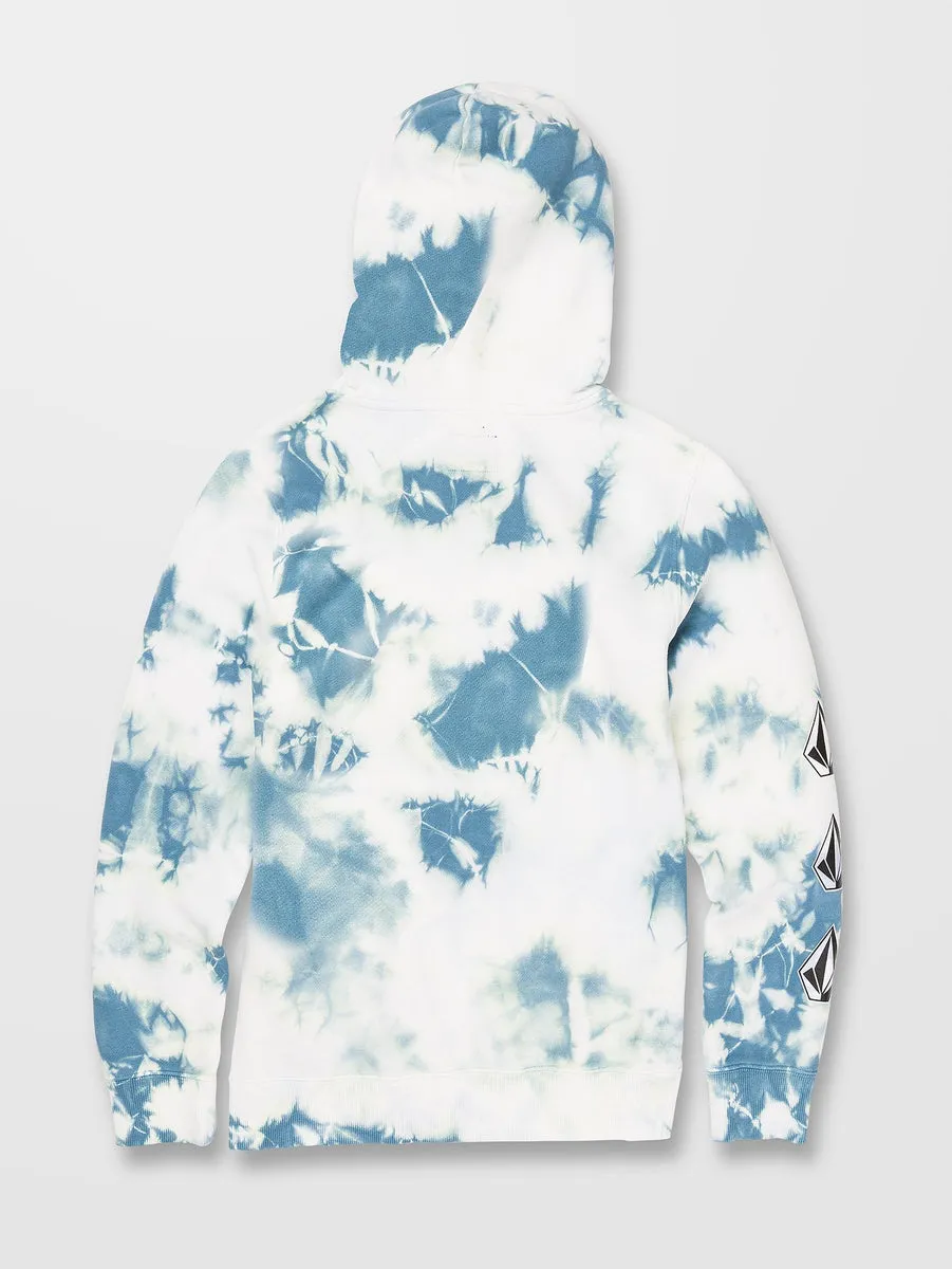 Iconic Stone Hoodie - LIME TIE DYE - (BOYS)