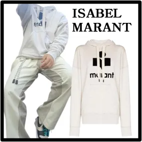 Isabel Marant  |Unisex Street Style Logo Hoodies