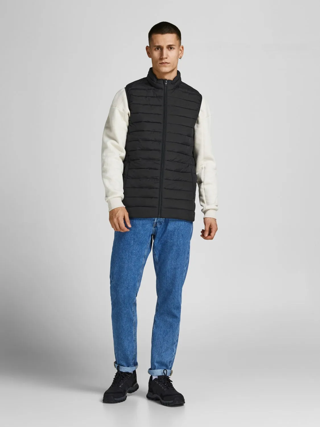 Jack & Jones Mens 'JJERECYCLE' Puffer Gilet/ Bodywarmer