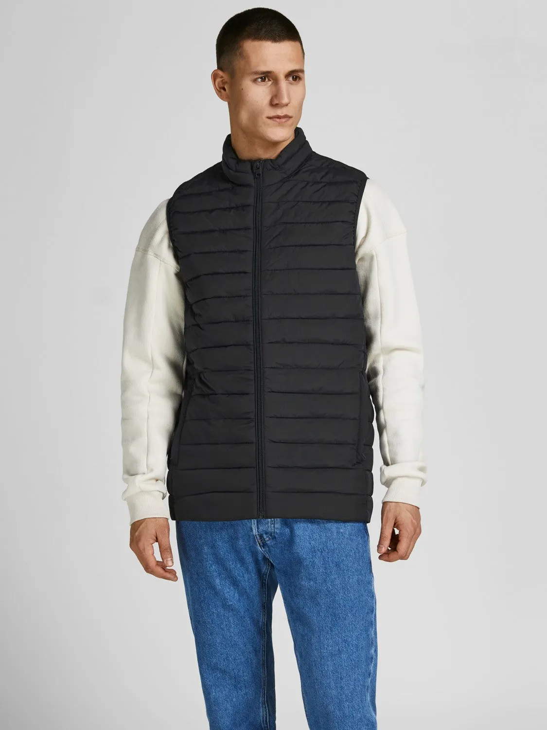 Jack & Jones Mens 'JJERECYCLE' Puffer Gilet/ Bodywarmer