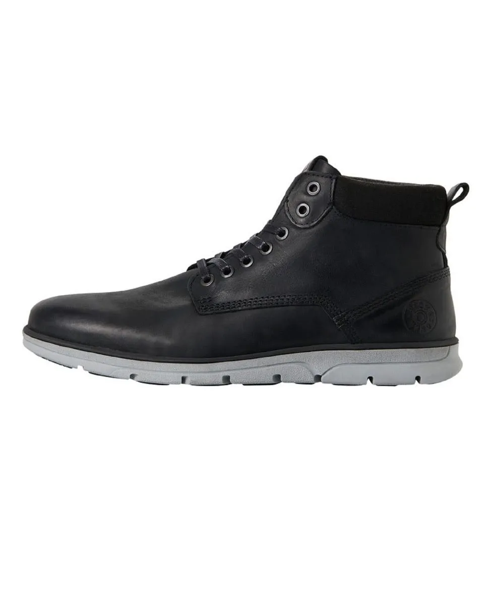 Jack & Jones Tubar Leather Boots Anthracite