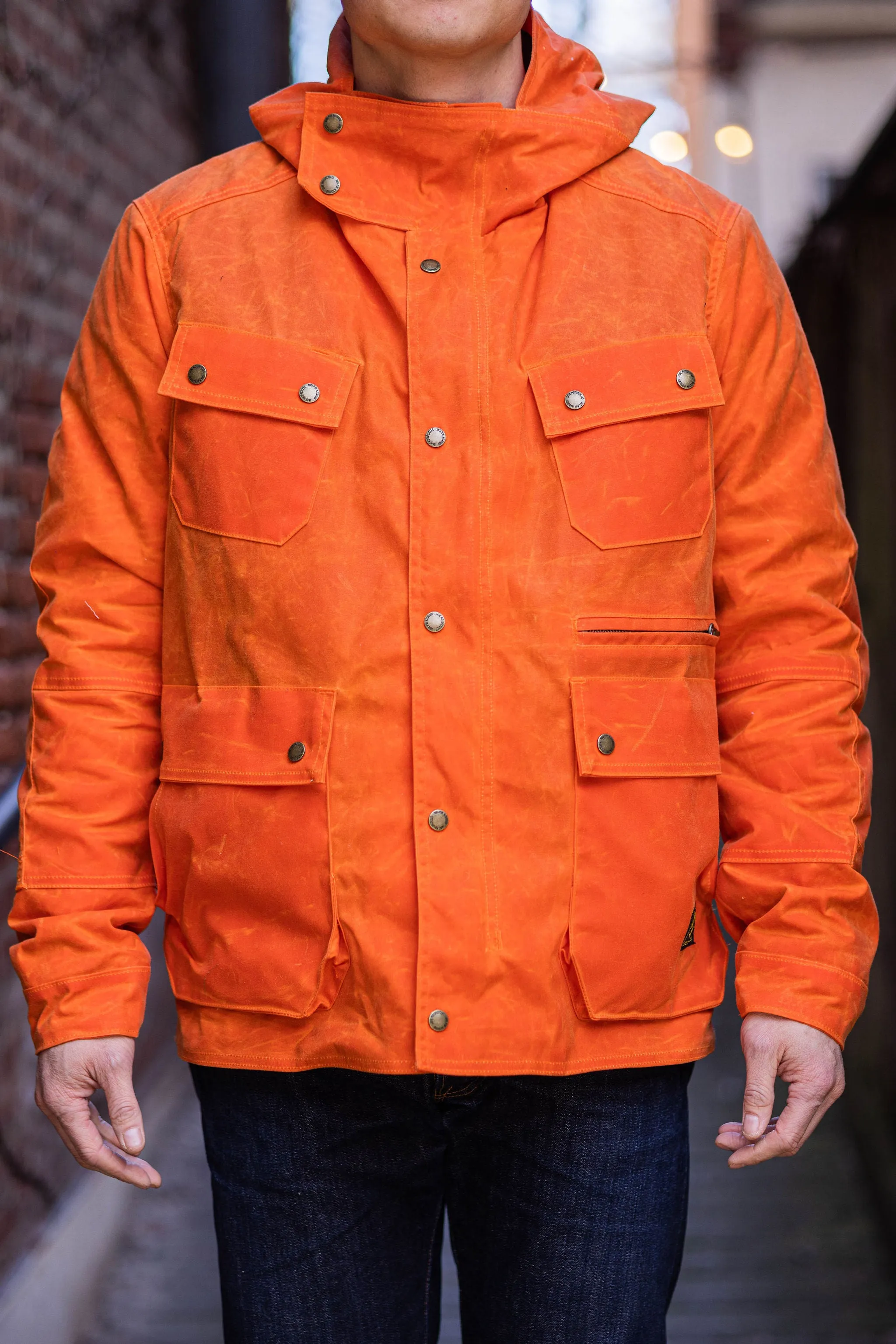 Jane Motorcycle Arctic Kingsland Parka - Waxed Orange