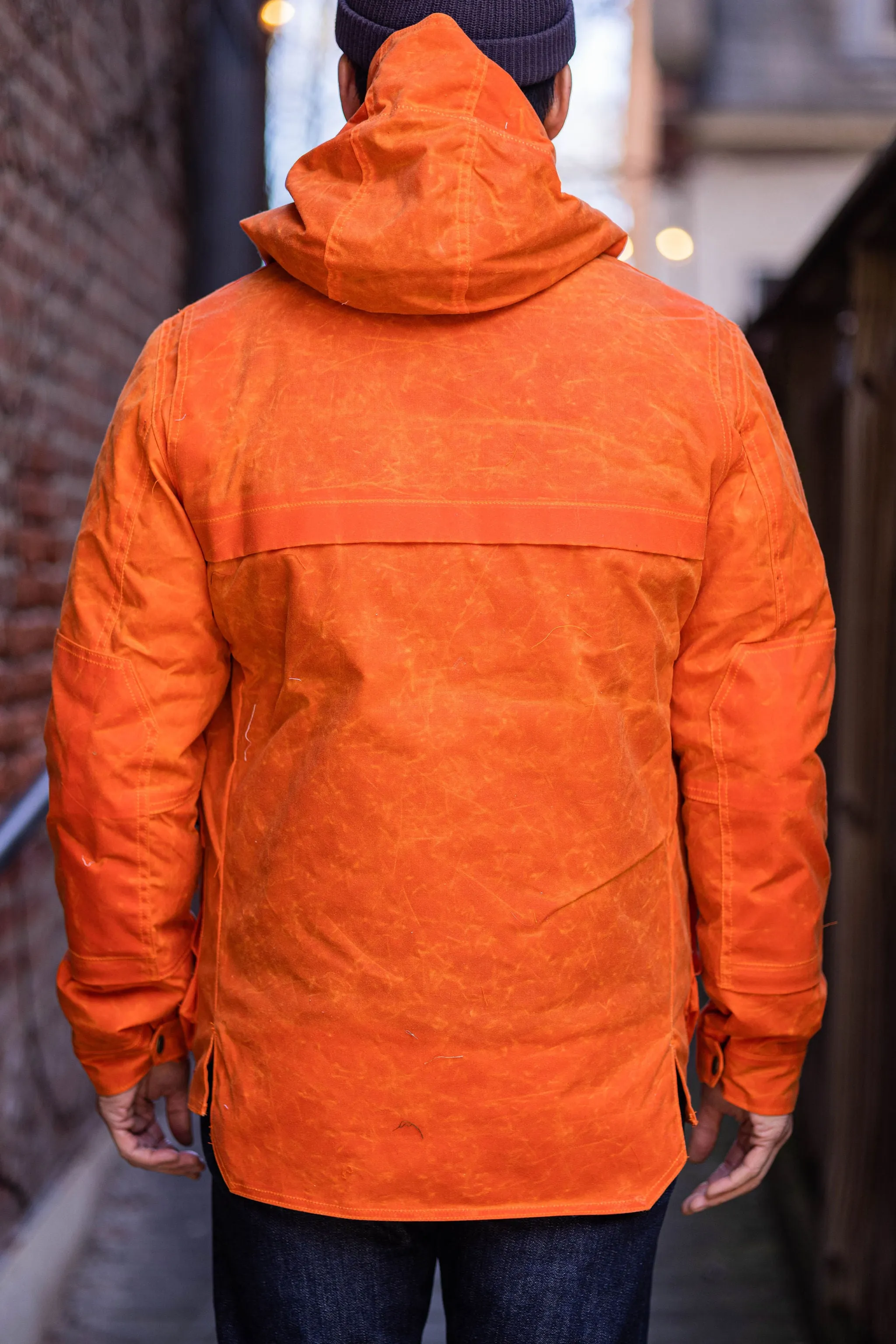 Jane Motorcycle Arctic Kingsland Parka - Waxed Orange