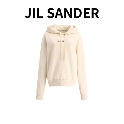 Jil Sander  |Long Sleeves Cotton Logo Hoodies & Sweatshirts