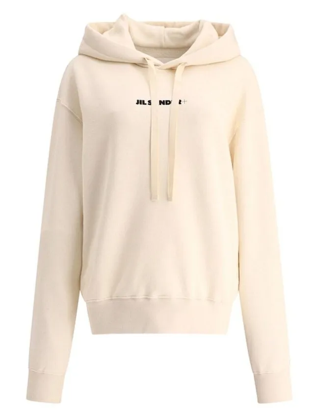 Jil Sander  |Long Sleeves Cotton Logo Hoodies & Sweatshirts