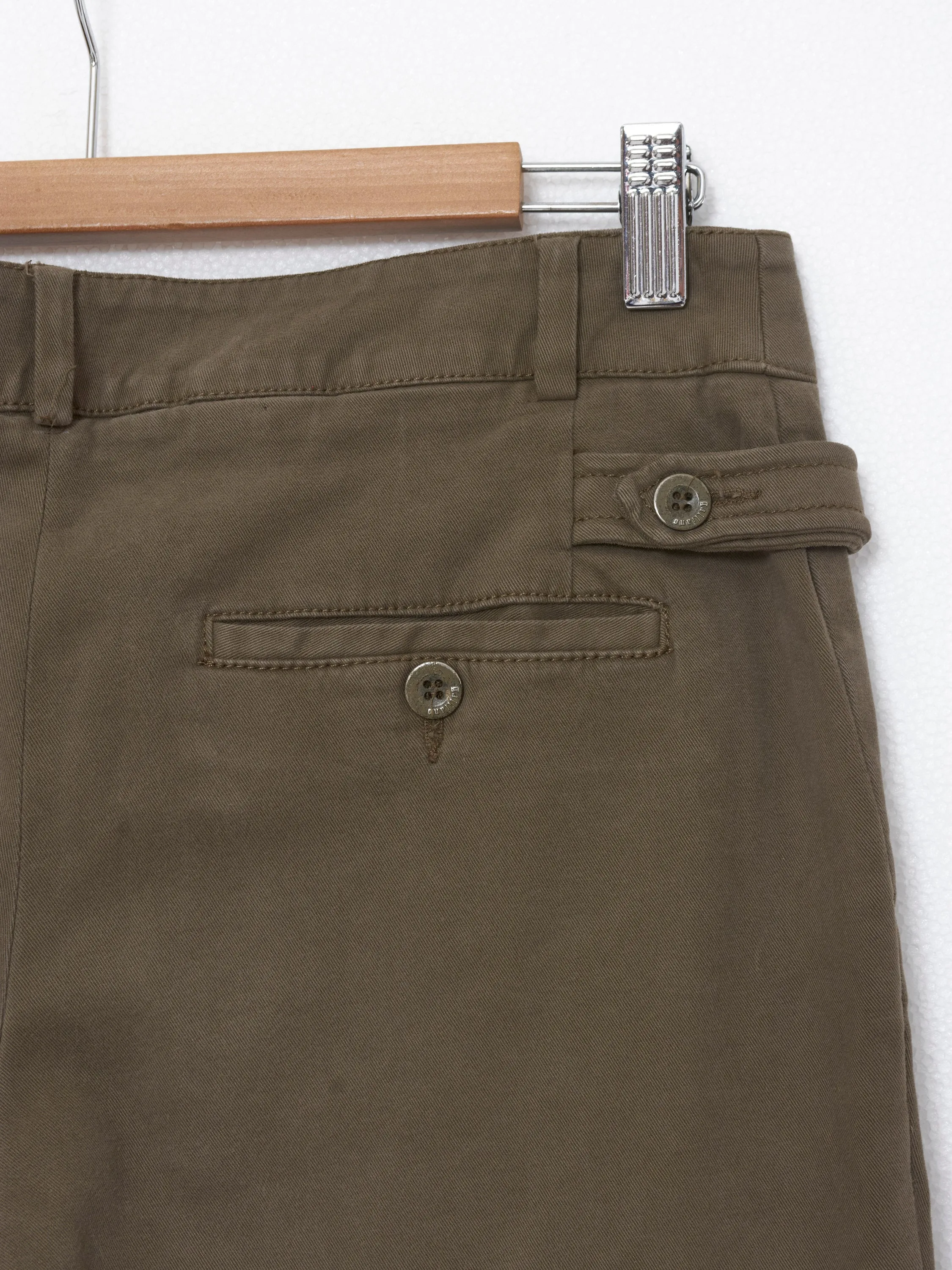 John Galliano pants in military green cotton