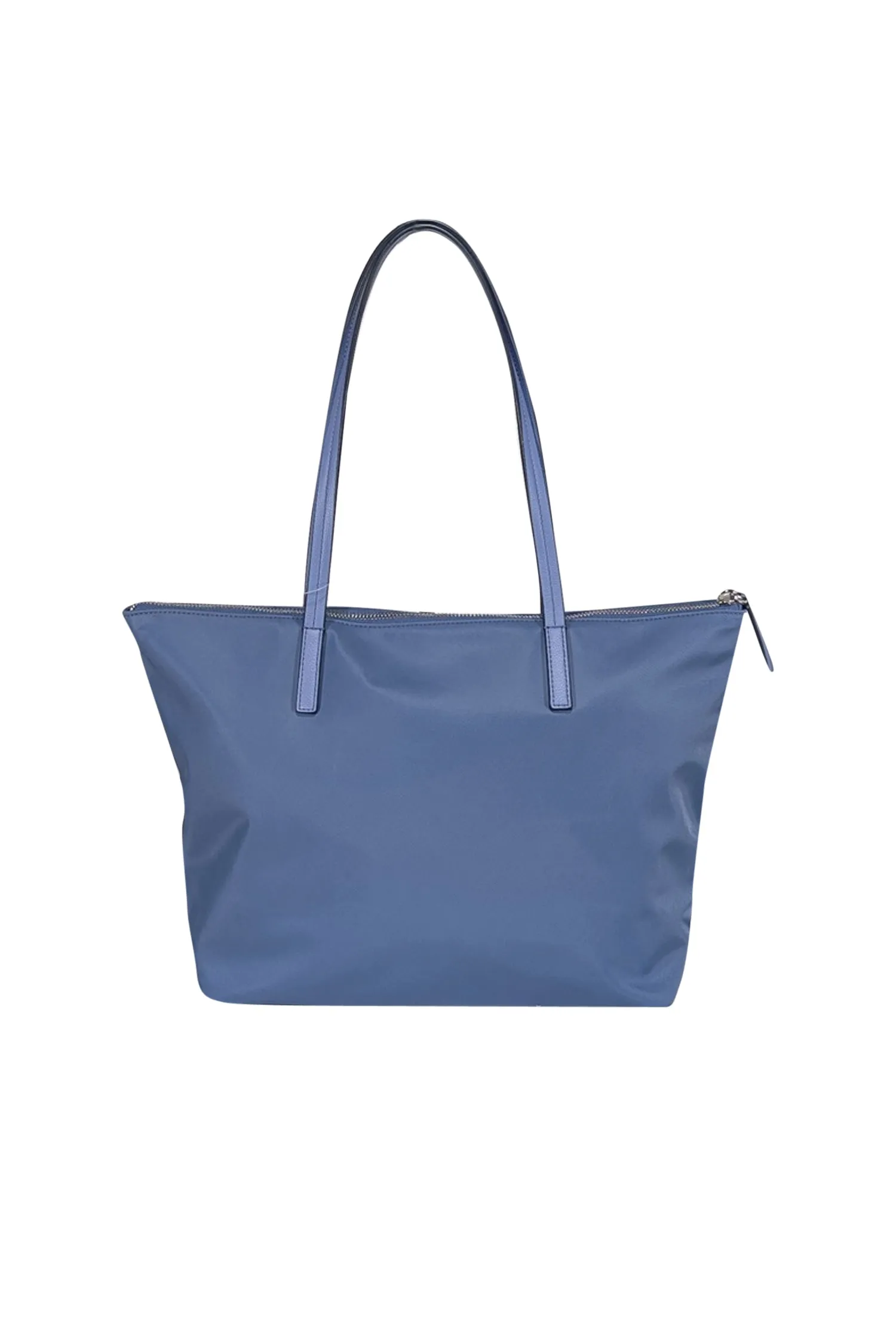 Kate Spade - Blue Hayden Tote Bag w/ Leather Trim