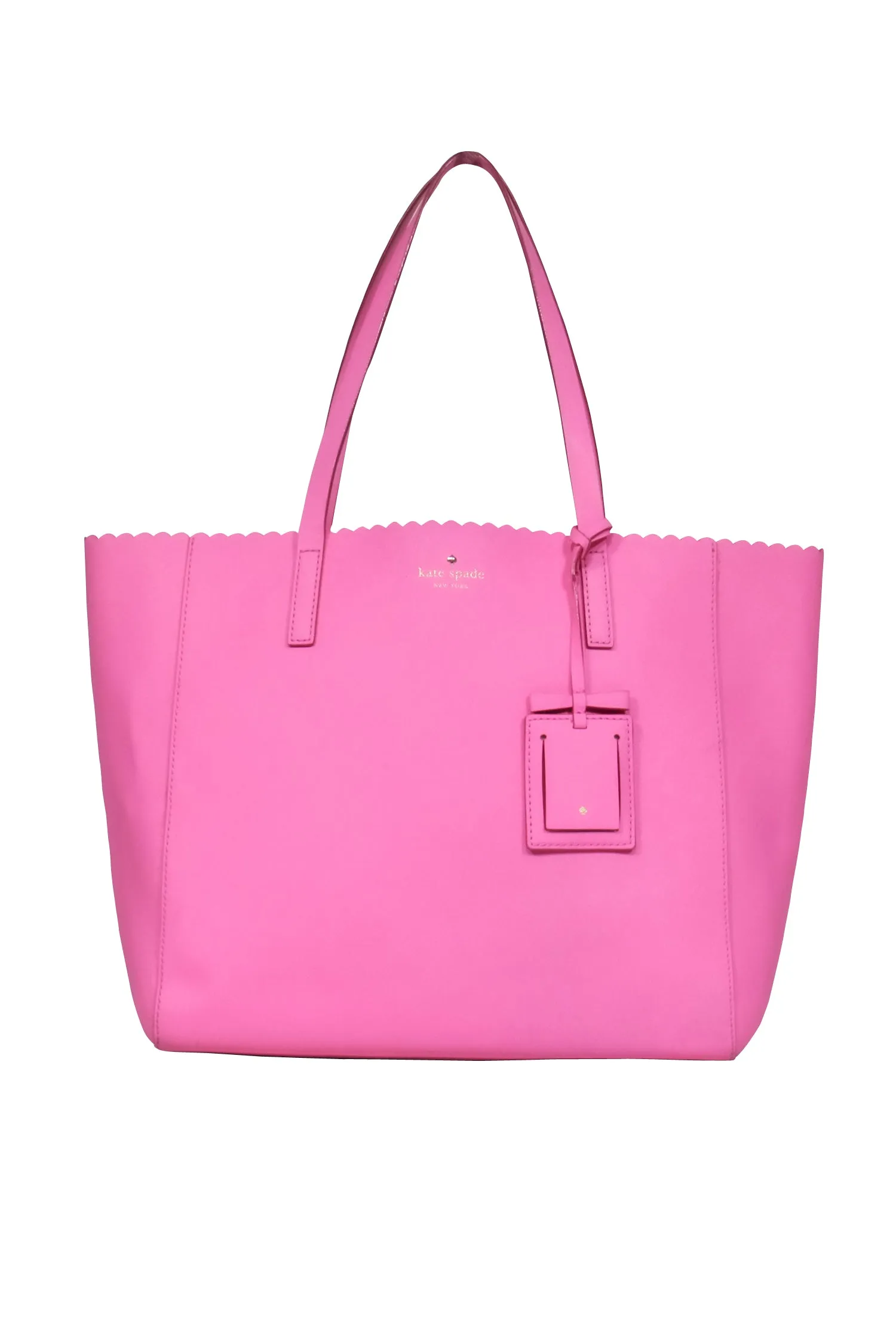 Kate Spade - Pink Scallop Edge Tote Bag