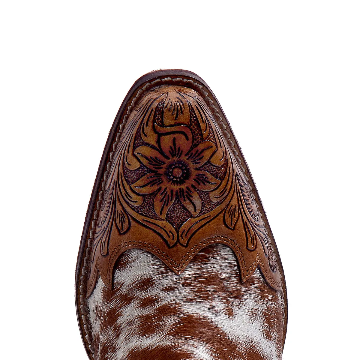 Kelsey Anne Hair-on Hide & Hand-tooled Leather Boots