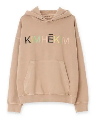 KIMHEKIM  |Unisex Long Sleeves Cotton Oversized Logo