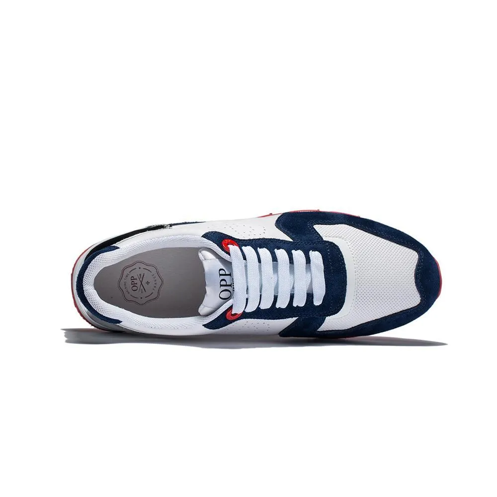 Lace-Up Suede Sneakers Blue 