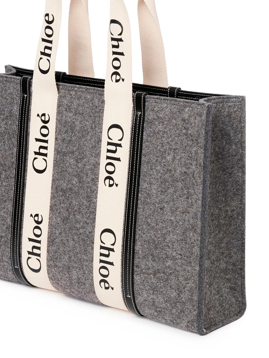 Large Woody Tote Bag in Cashmere Gray