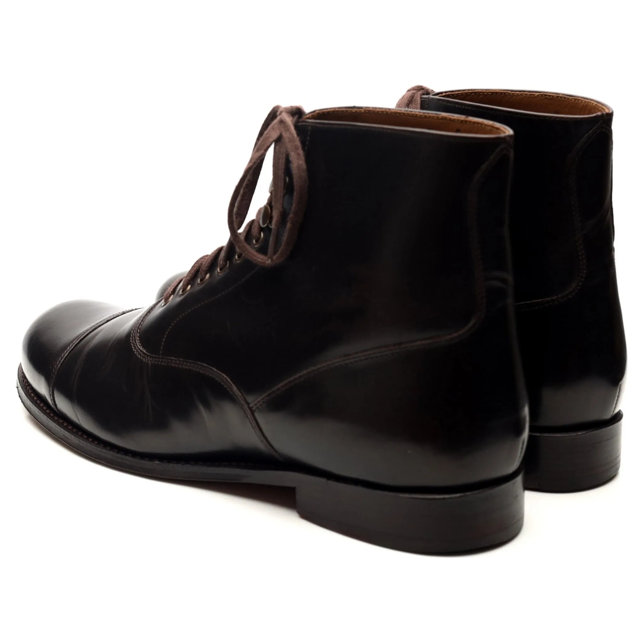 'Leander' Dark Brown Leather Boots UK 7 E