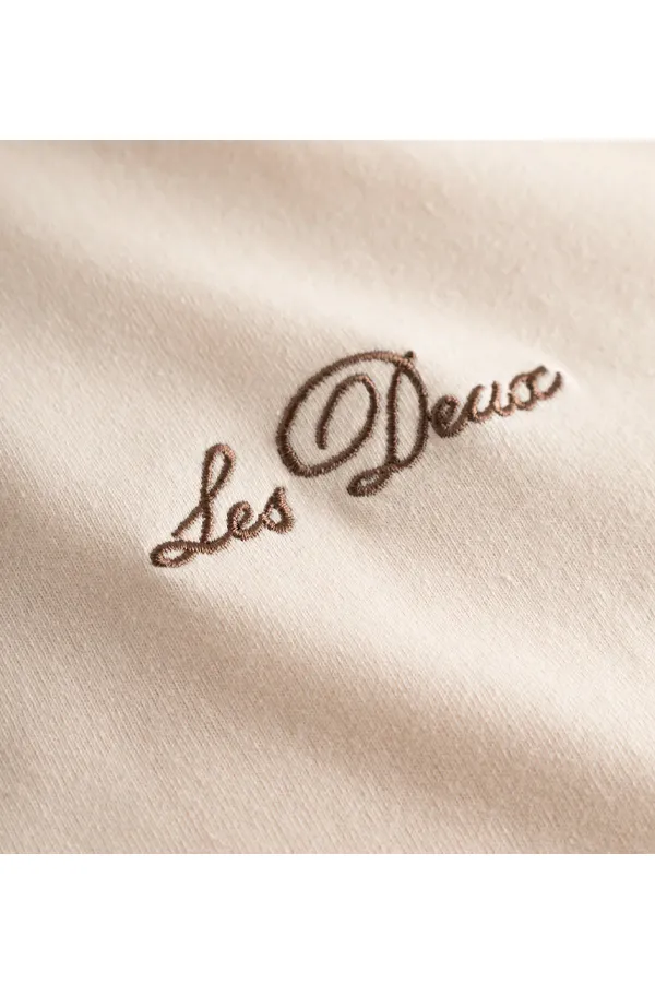 Les Deux Curved Crew Tee Ivory