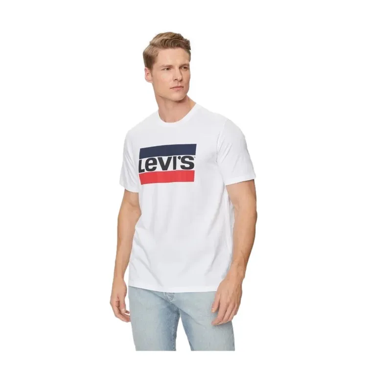 Levi's 39636 SPORTSWEAR LOGO GRAPHIC  Maglietta Mezza Manica Uomo in Cotone Bianco