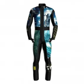 Life ThermoSpeed Light Padded Junior Race Suit - Black/Planet/Wave/Forest