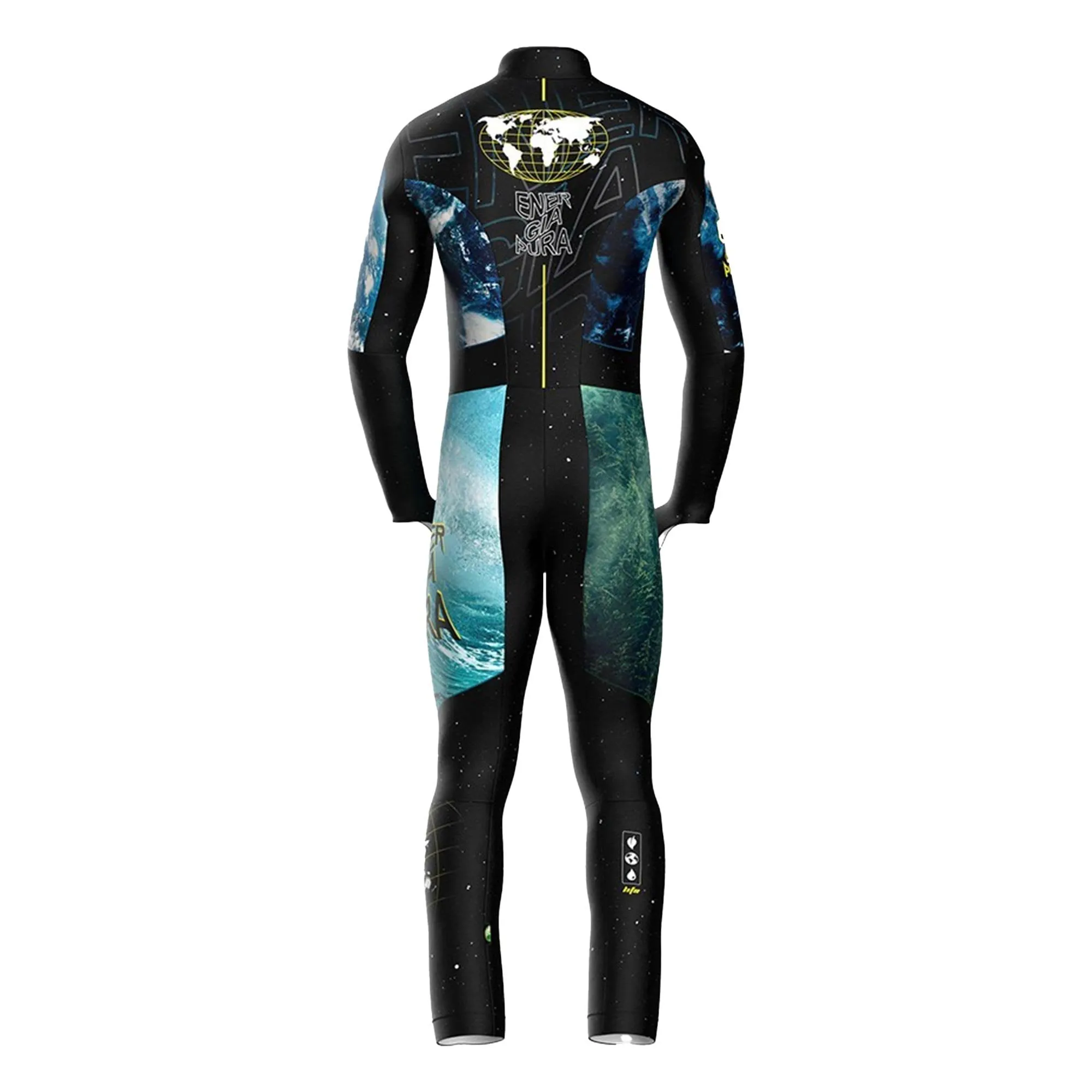 Life ThermoSpeed Light Padded Junior Race Suit - Black/Planet/Wave/Forest