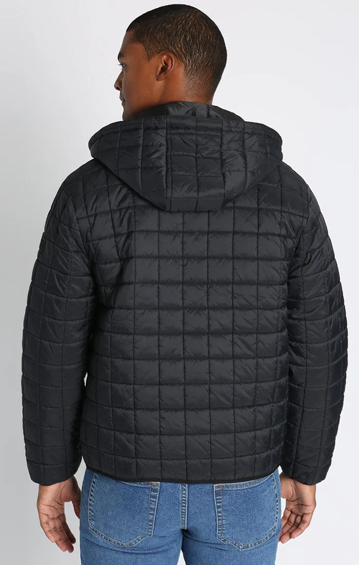 Light Quilted Hooded Puffer Jacket