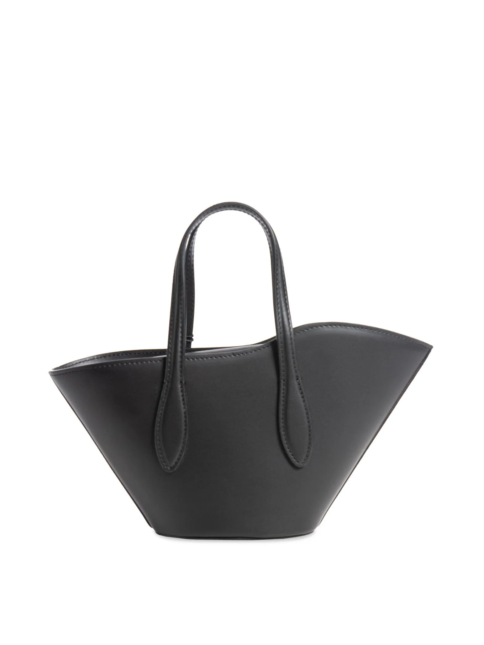 LITTLE LIFFNER BAG OPEN TULIP TOTE MICRO BLACK