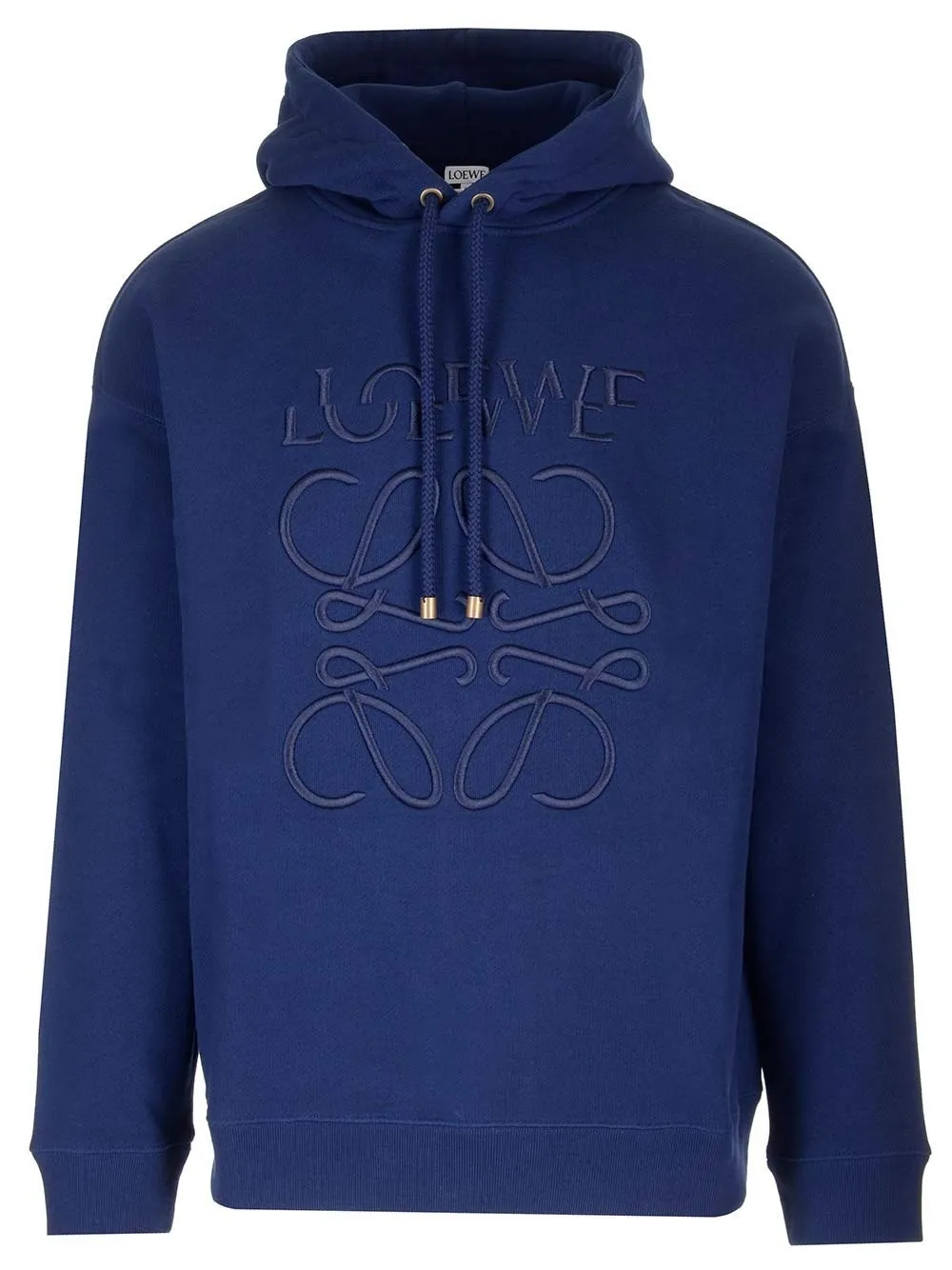 LOEWE  |Long Sleeves Plain Cotton Logo Luxury Hoodies