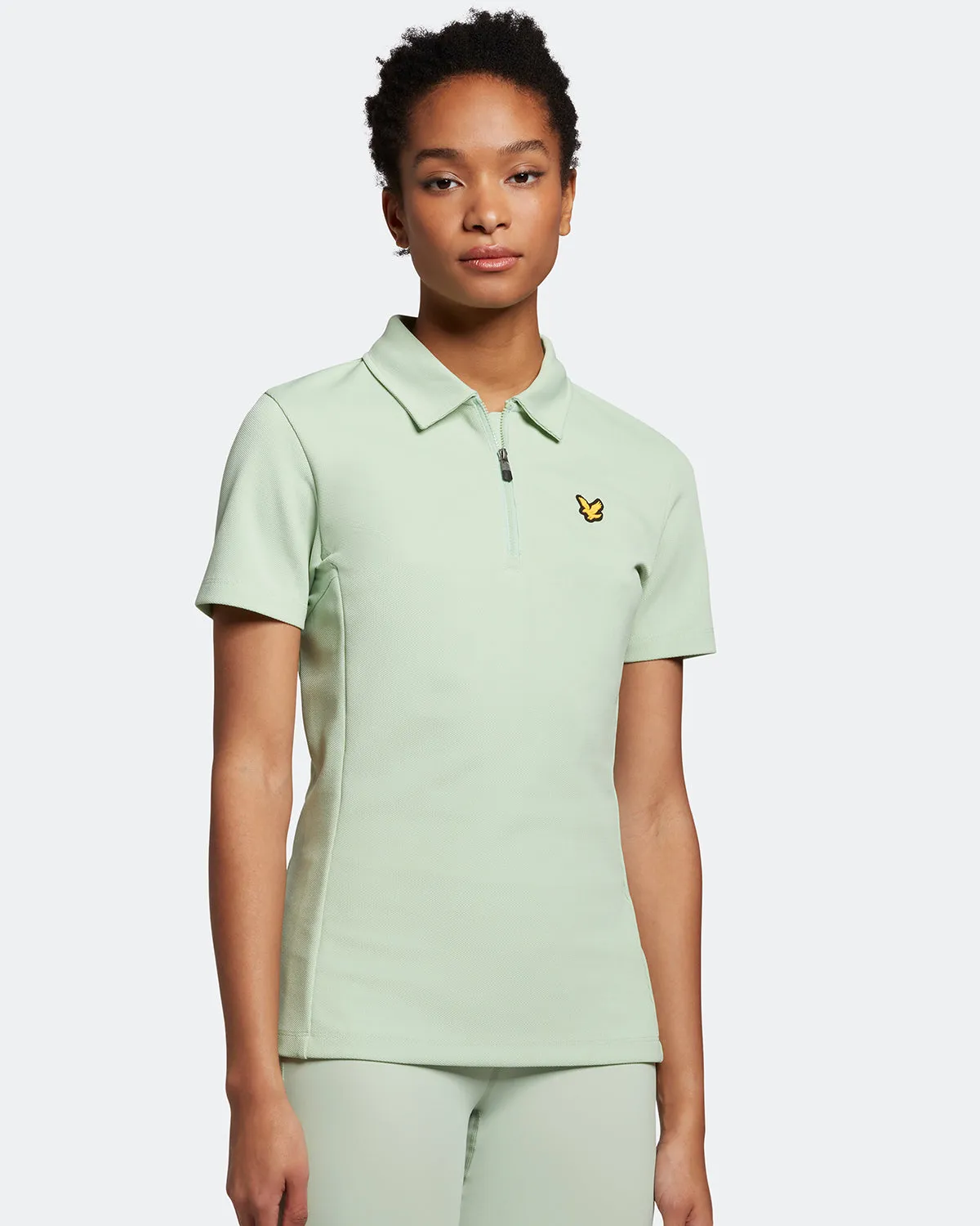 Lyle & Scott Womens Sue Polo Pale Teal - SS23