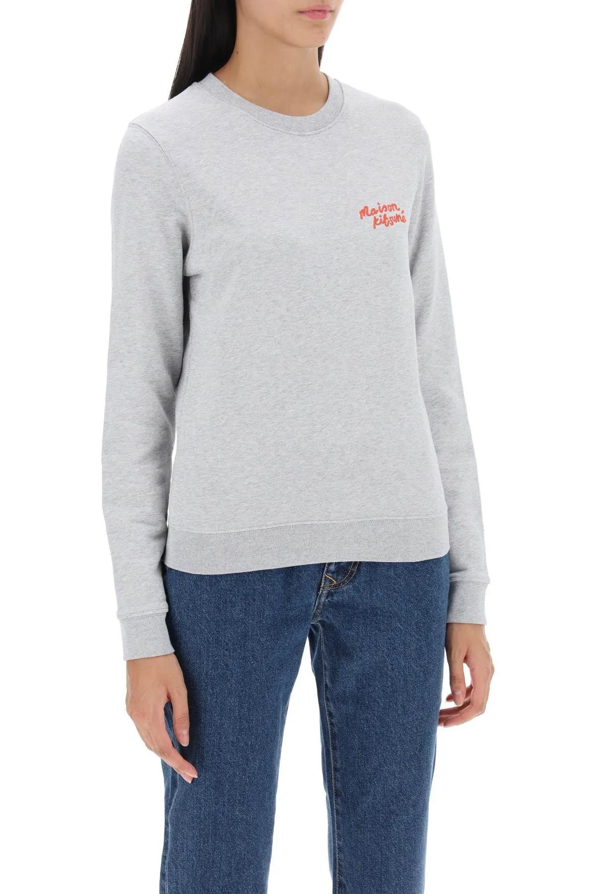 MAISON KITSUNE  |Long Sleeves Cotton Logo Hoodies & Sweatshirts