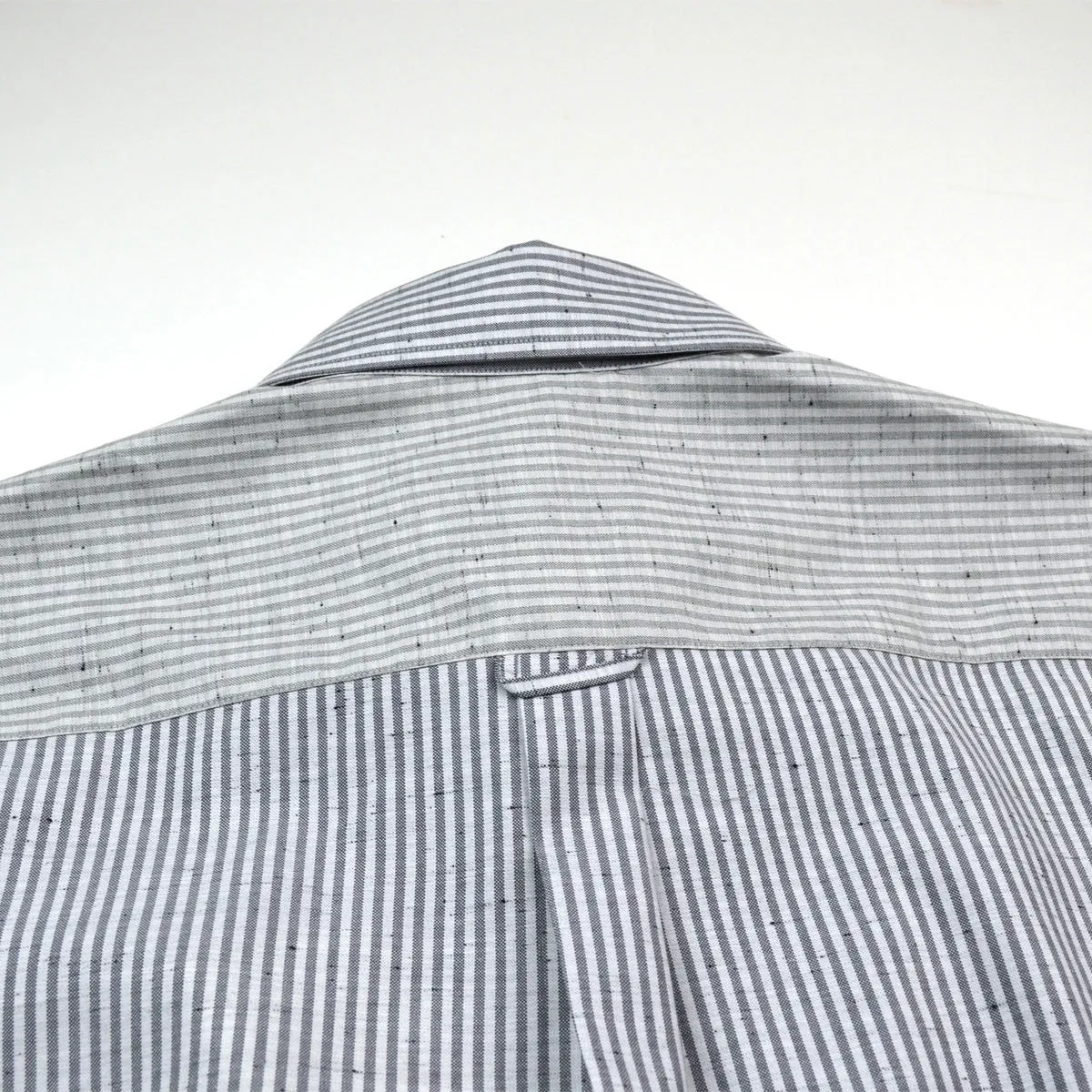 Maison Kitsuné - Irregular Stripes Dress Shirt - Grey Melange