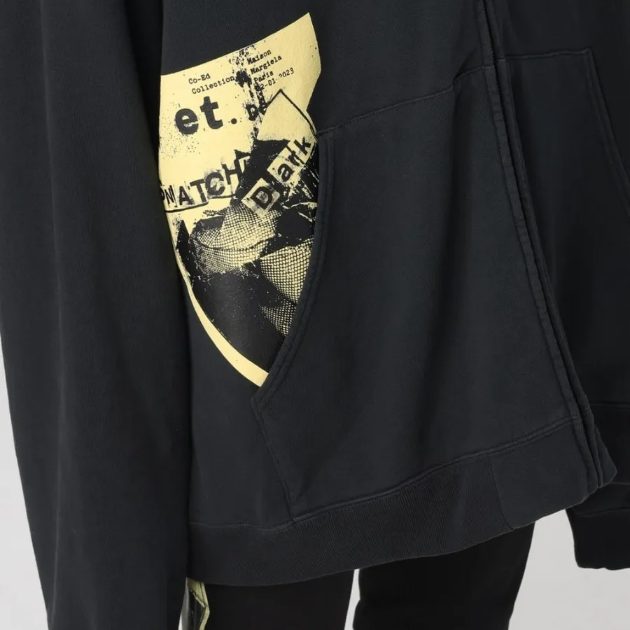 Maison Margiela  |Long Sleeves Cotton Oversized Logo Designers Hoodies