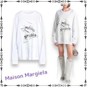 Maison Margiela  |Street Style Logo Hoodies & Sweatshirts