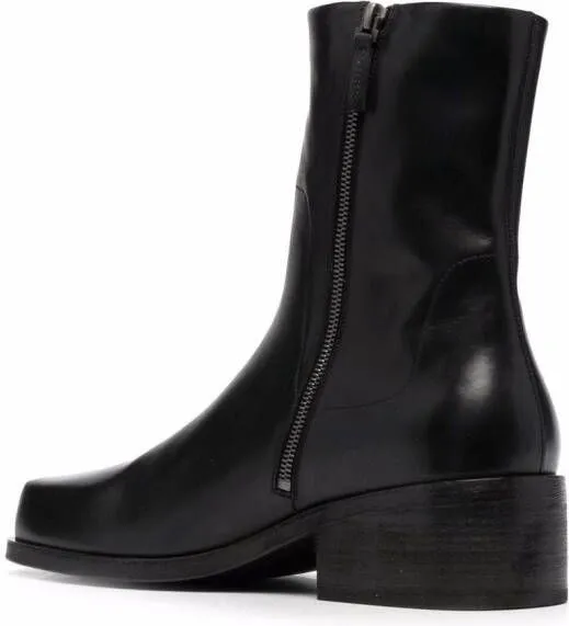 Marsèll square-toe block-heel boots Black