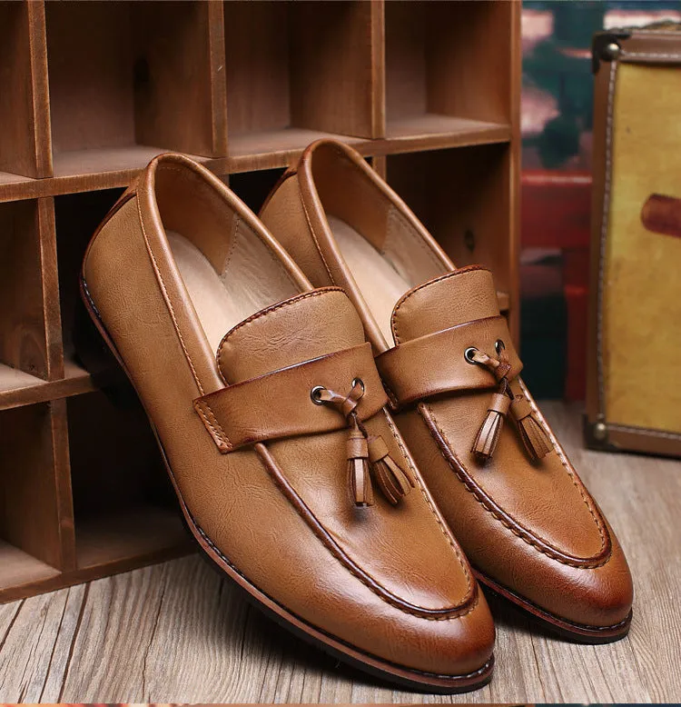 MBluxy Durable  Men Leather Loafer Shoes