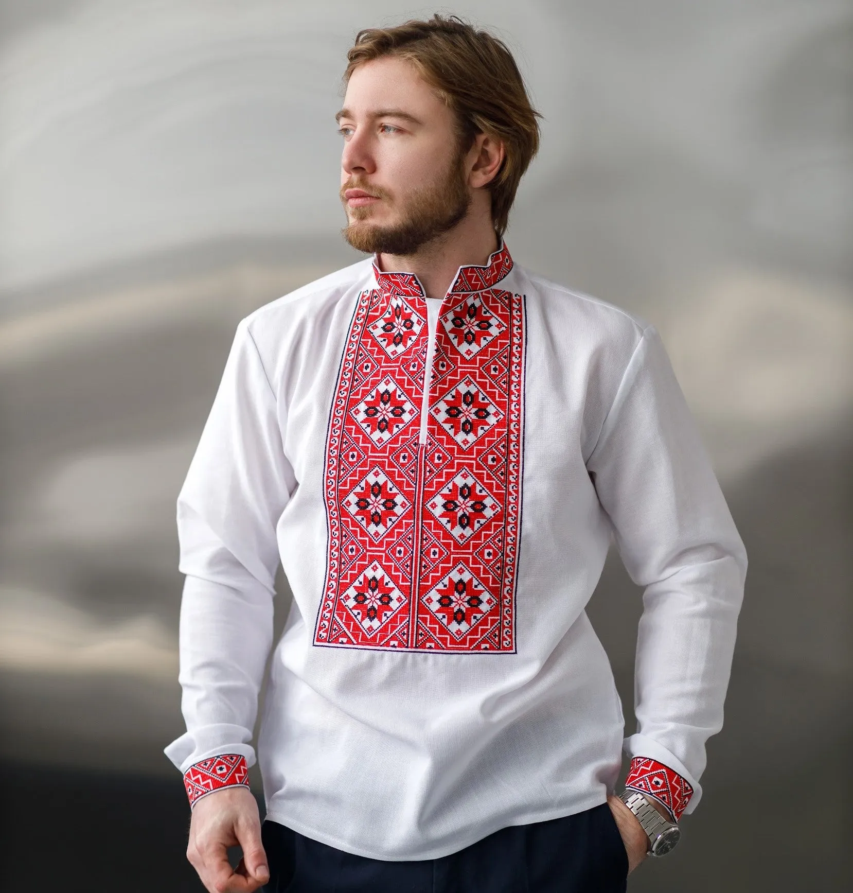 Men's Embroidered Shirt Cherkasy