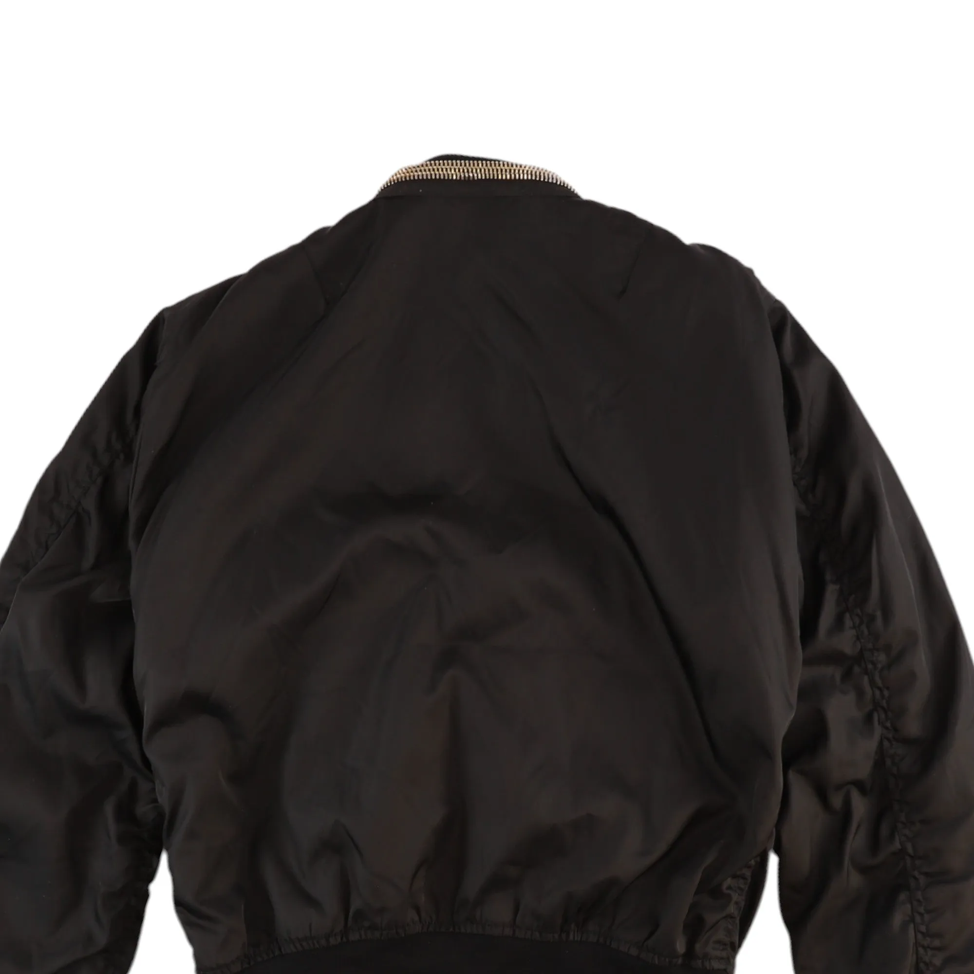 Men's Zip Bomber Jacket Black Size IT 48 / M