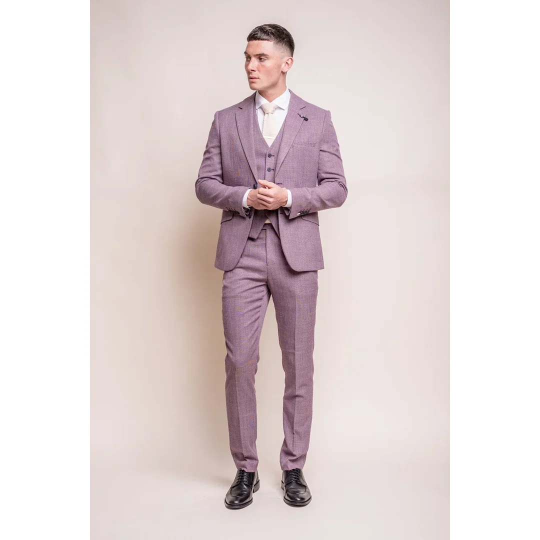 Miami - Men's Pink Slim Fit Summer Blazer