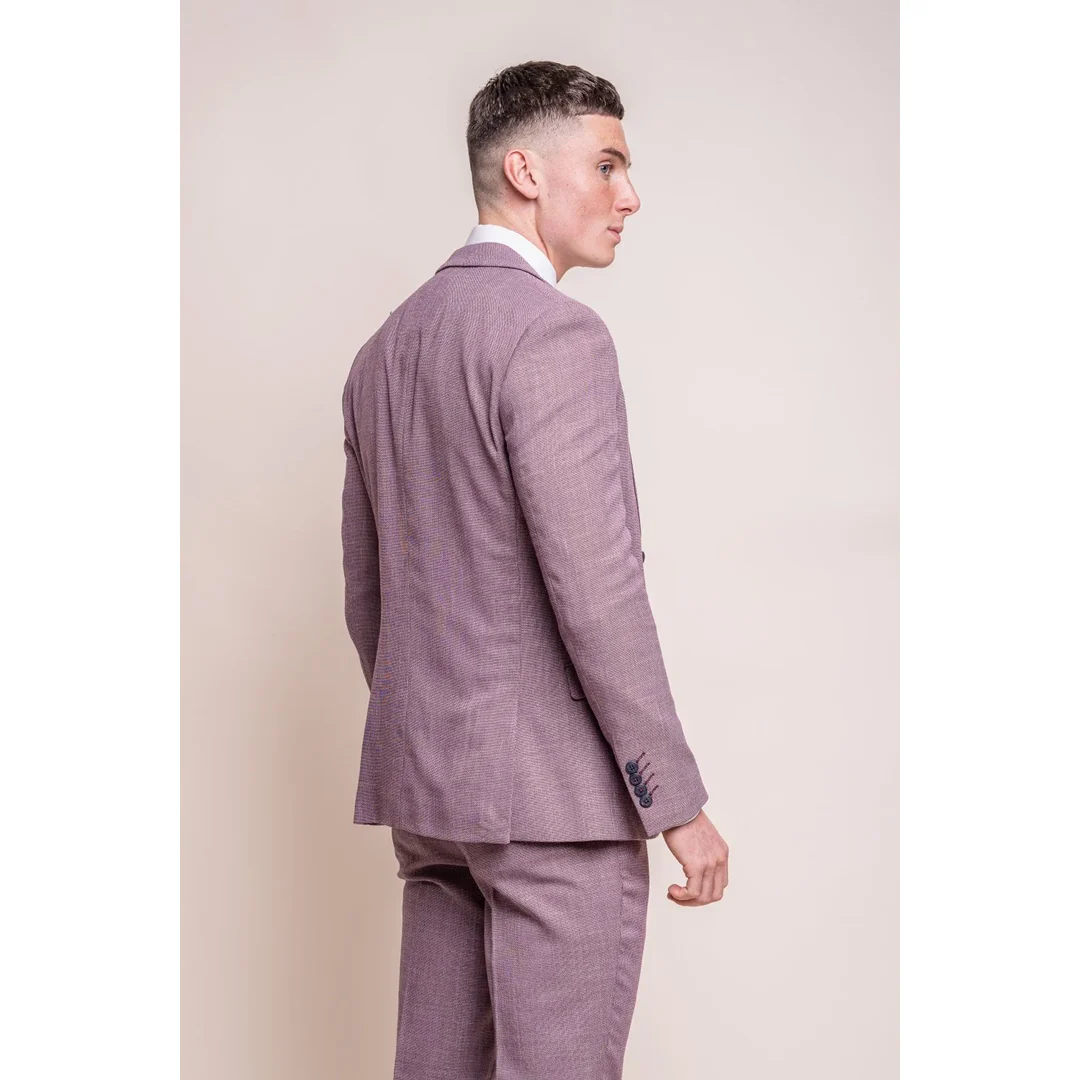 Miami - Men's Pink Slim Fit Summer Blazer