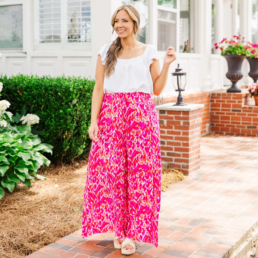 Milan Bound Pants, Magenta Mix