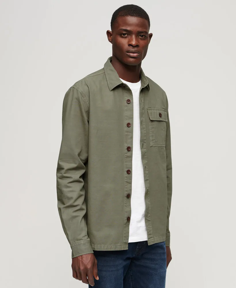 Military Overshirt | Dark Moss Green