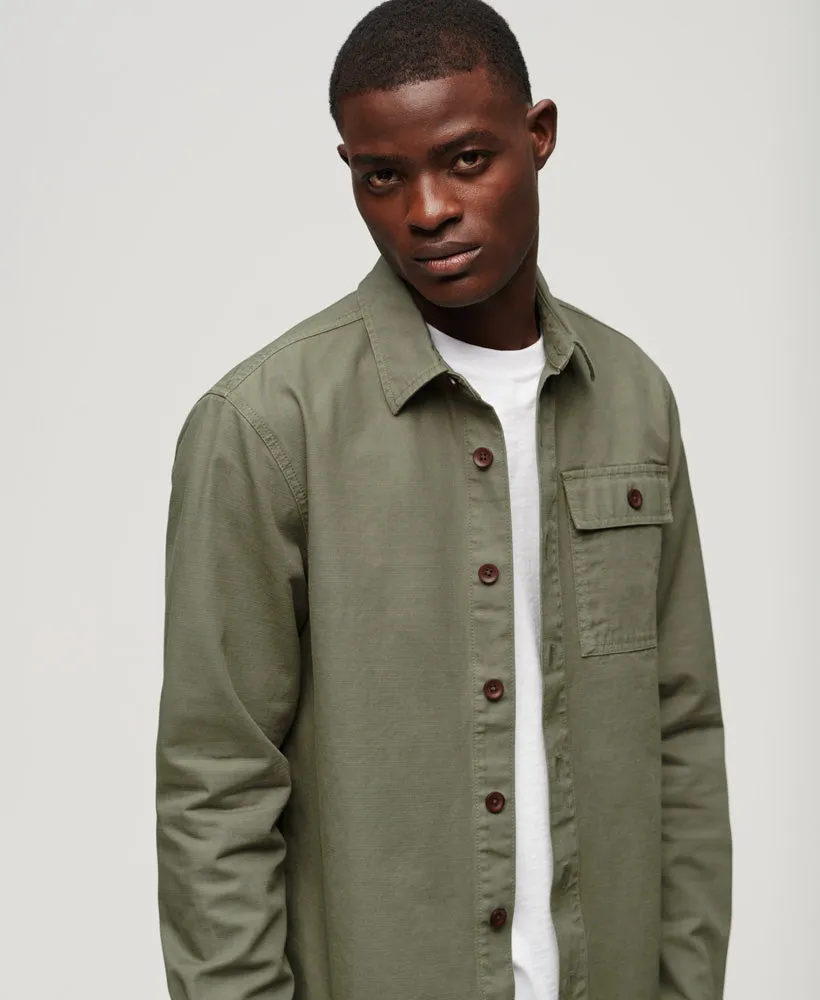 Military Overshirt | Dark Moss Green