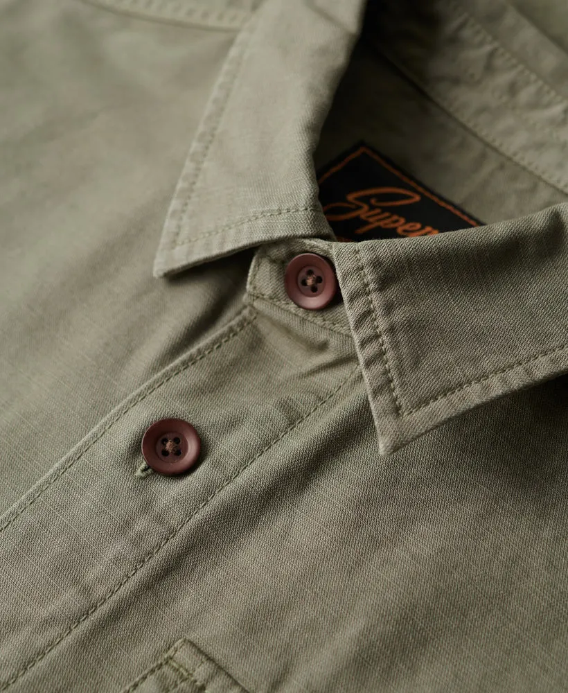 Military Overshirt | Dark Moss Green